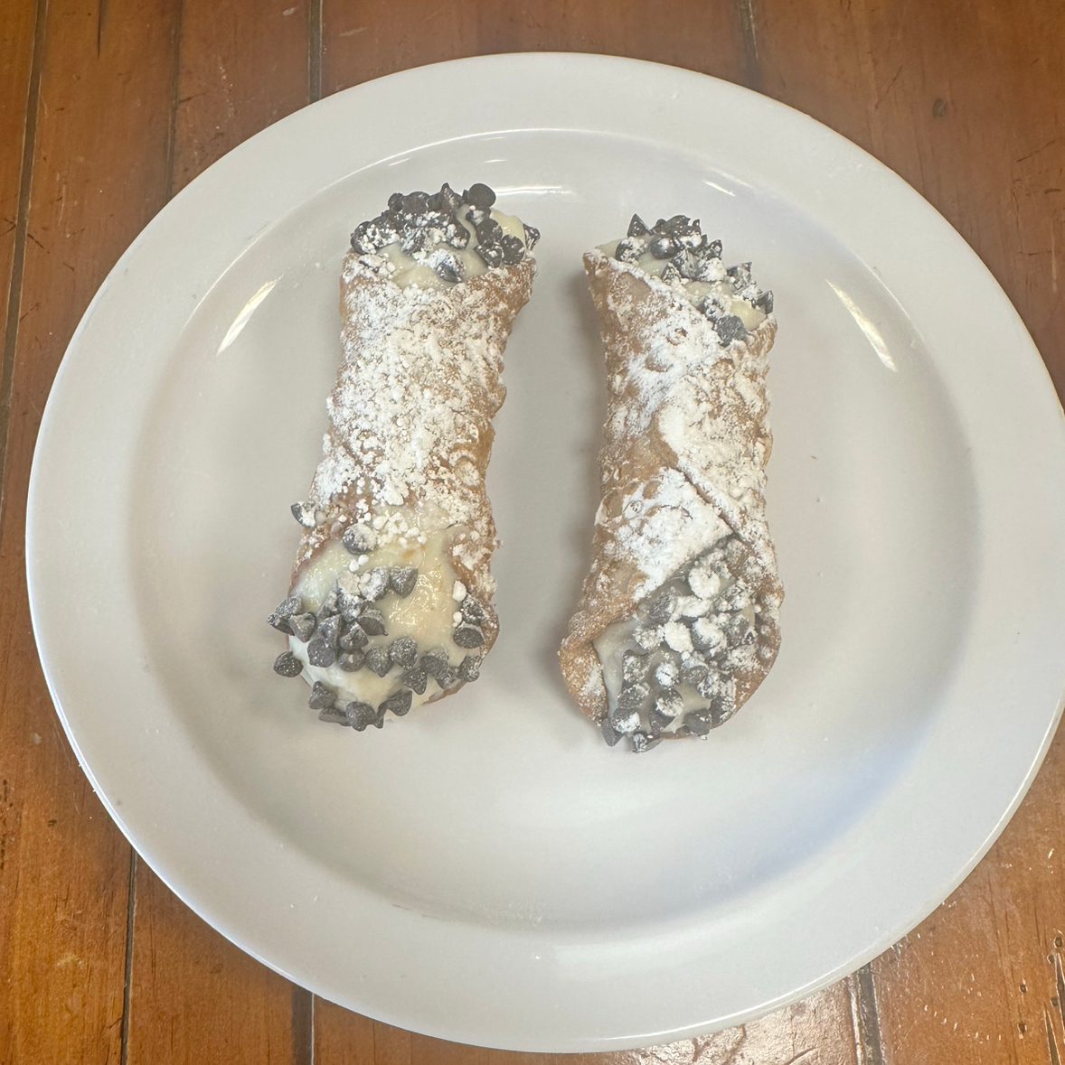 Cannoli with Chocolate Chips.