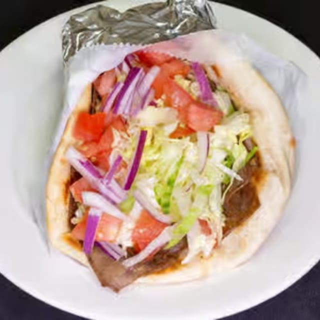 Lamb Gyro on Pita.
