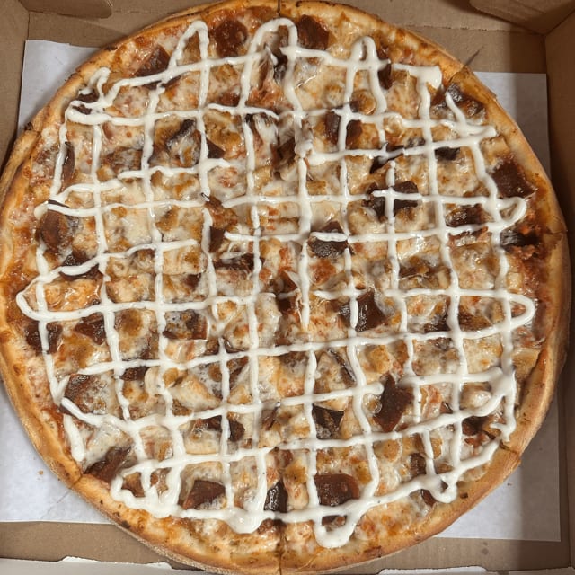 Chicken Bacon Ranch Pizza.
