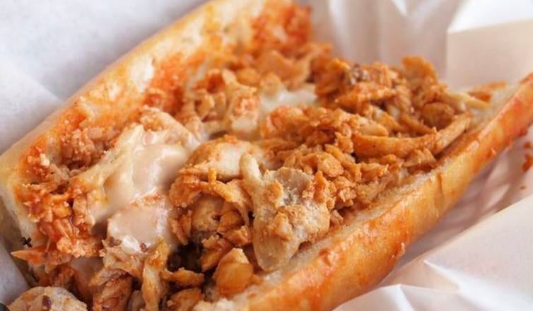 Buffalo Chicken Cheesesteak Sandwich.