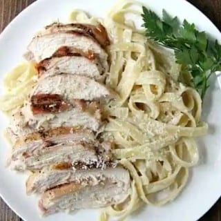 Fettucine Alfredo with Grilled Chicken
